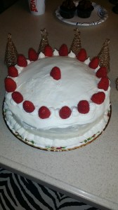 Orange Raspberry Vanilla Cake