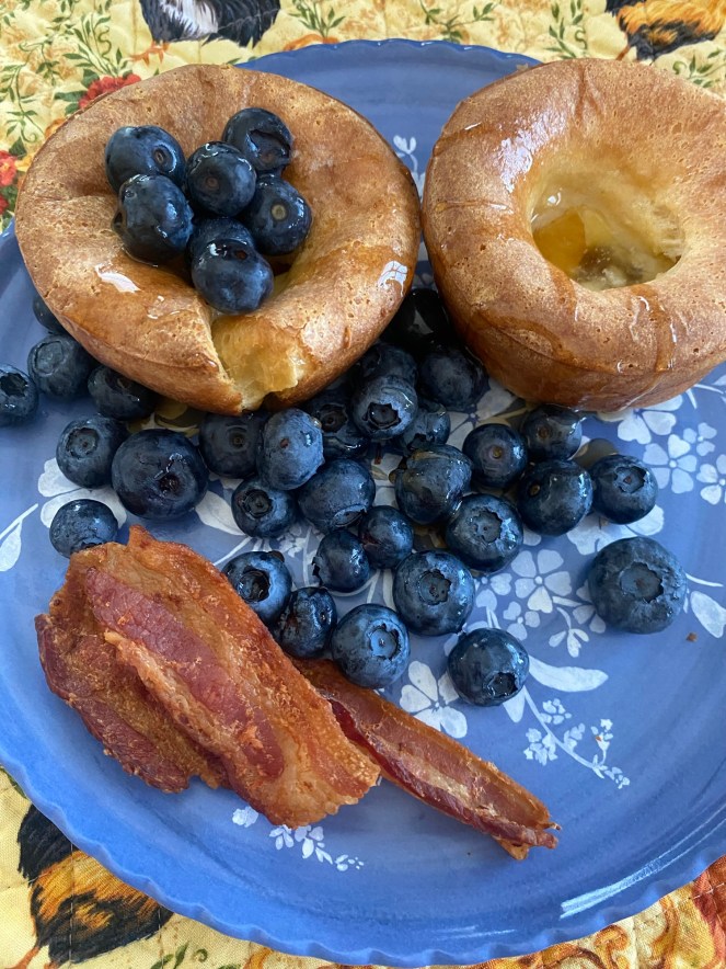 Popovers A La Blueberries – Chocolate Castles